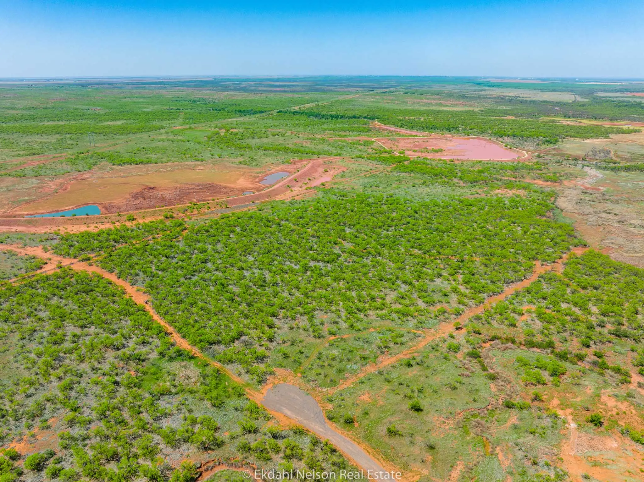 Aerial image of game ranch land Stamford - Ekdahl Nelson Real Estate